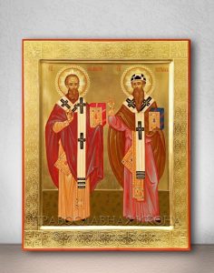 Икона «Афанасий и Кирилл, святители» Кубинка