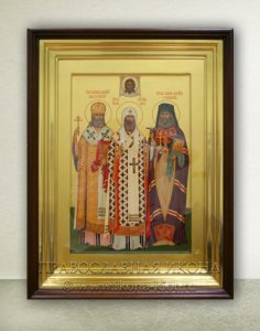 Икона «Алексий, Лука, Иоанн, святители» Кубинка