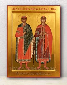 Икона «Борис и Глеб, благоверные князья» Кубинка