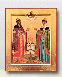 Икона «Петр и Феврония» (образец №25) Кубинка